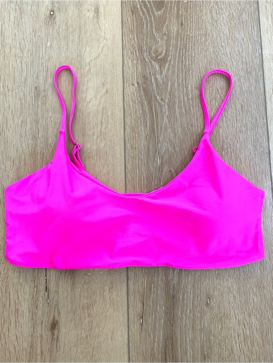 Blooming Jelly Other - Blooming Jelly Bralette Neon Pink Bikini Top Scoop Neck Barbiecore Swimwear L